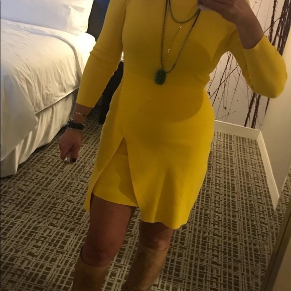 A.L.C. Yellow Hadley Dress M - Picture 8 of 15